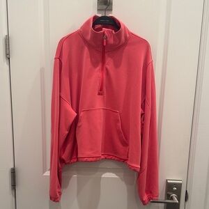 Lululemon Athletica Pink Half-Zip Sweatshirt